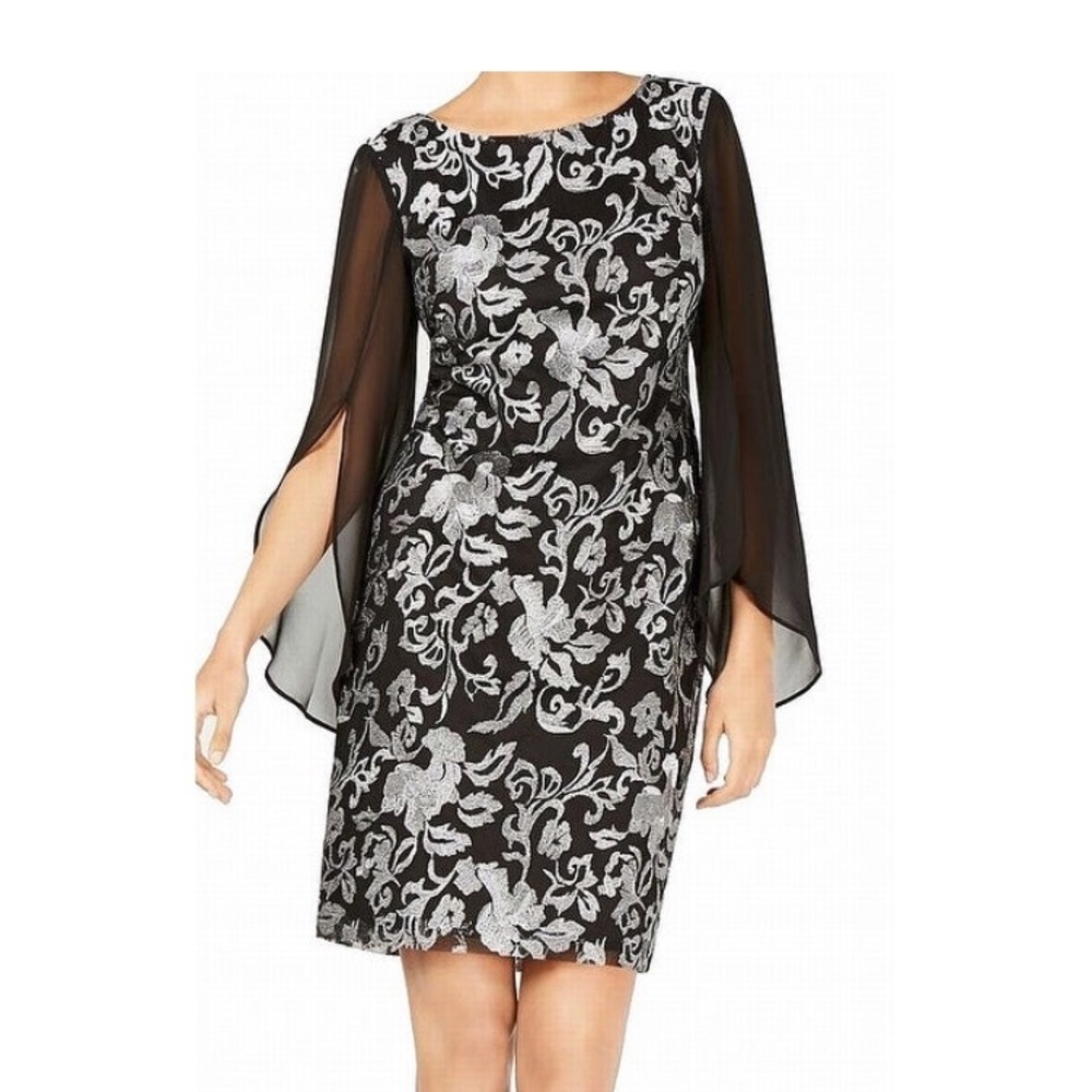 Black and silver dress